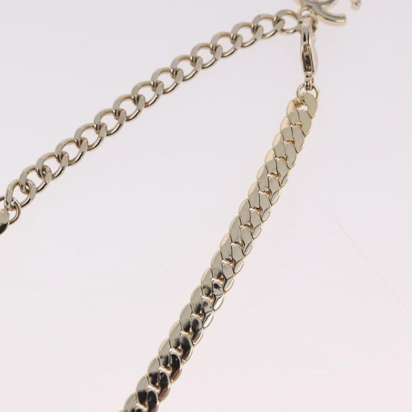 CHANEL Necklace metal Gold Tone CC Auth ka4882SAM