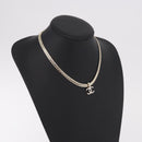 CHANEL Necklace metal Gold Tone CC Auth ka4882SAM-15