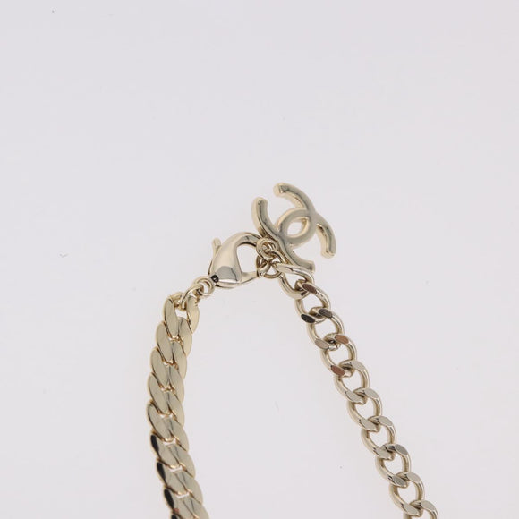 CHANEL Necklace metal Gold Tone CC Auth ka4882SAM