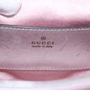 GUCCI GG Marmont Chain Shoulder Bag Leather Pink Gold 739682 Auth ka4883M-19