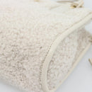 Miu Miu Hand Bag Shearing 2way White Gold Auth ka4884SAM-15
