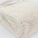 Miu Miu Hand Bag Shearing 2way White Gold Auth ka4884SAM-16