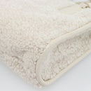 Miu Miu Hand Bag Shearing 2way White Gold Auth ka4884SAM-17
