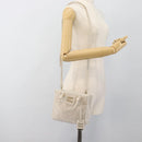 Miu Miu Hand Bag Shearing 2way White Gold Auth ka4884SAM-25