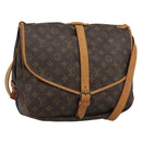 LOUIS VUITTON Monogram Saumur 35 Shoulder Bag M42254 LV Auth ka4885-1