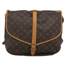 LOUIS VUITTON Monogram Saumur 35 Shoulder Bag M42254 LV Auth ka4885-13