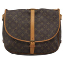 LOUIS VUITTON Monogram Saumur 35 Shoulder Bag M42254 LV Auth ka4885-2