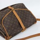 LOUIS VUITTON Monogram Saumur 35 Shoulder Bag M42254 LV Auth ka4885-6