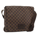 LOUIS VUITTON Damier Ebene Brooklyn MM Shoulder Bag N51211 LV Auth ka4886-1