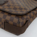 LOUIS VUITTON Damier Ebene Brooklyn MM Shoulder Bag N51211 LV Auth ka4886-9