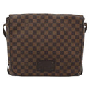 LOUIS VUITTON Damier Ebene Brooklyn MM Shoulder Bag N51211 LV Auth ka4886-13