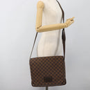LOUIS VUITTON Damier Ebene Brooklyn MM Shoulder Bag N51211 LV Auth ka4886-23
