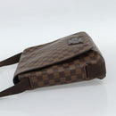 LOUIS VUITTON Damier Ebene Brooklyn MM Shoulder Bag N51211 LV Auth ka4886-3
