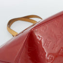 LOUIS VUITTON Monogram Vernis Bellevue PM Bag Pomme D'amour M93583 Auth ka4891-14