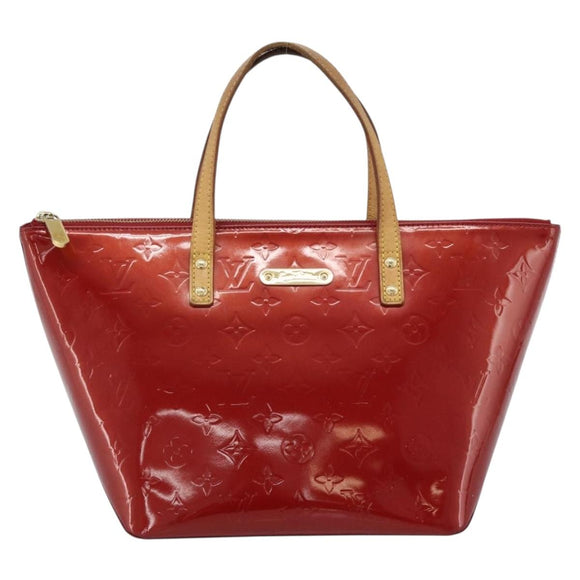 LOUIS VUITTON Monogram Vernis Bellevue PM Bag Pomme D'amour M93583 Auth ka4891