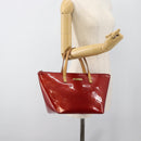 LOUIS VUITTON Monogram Vernis Bellevue PM Bag Pomme D'amour M93583 Auth ka4891-22