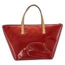 LOUIS VUITTON Monogram Vernis Bellevue PM Bag Pomme D'amour M93583 Auth ka4891-2