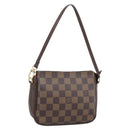 LOUIS VUITTON Damier Ebene Trousse Makeup Pouch N51982 LV Auth ka4893V-1