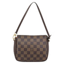 LOUIS VUITTON Damier Ebene Trousse Makeup Pouch N51982 LV Auth ka4893V-13