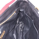 Miu Miu Biker Bag Shoulder Bag Lamb Skin Red Gold Auth ka4894M-20