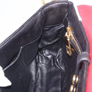 Miu Miu Biker Bag Shoulder Bag Lamb Skin Red Gold Auth ka4894M-21