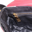 Miu Miu Biker Bag Shoulder Bag Lamb Skin Red Gold Auth ka4894M-22