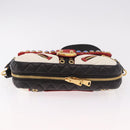 Miu Miu Biker Bag Shoulder Bag Lamb Skin Red Gold Auth ka4894M-5