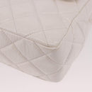 CHANEL Matelasse Chain Shoulder Bag Patent leather White Gold CC Auth ka4897SAM-16