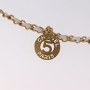 CHANEL Matelasse Chain Shoulder Bag Patent leather White Gold CC Auth ka4897SAM-19