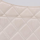 CHANEL Matelasse Chain Shoulder Bag Patent leather White Gold CC Auth ka4897SAM-3
