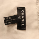 CHANEL Large Format Scarf Scarf Silk Blue CC Auth ka4900V-18