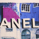 CHANEL Large Format Scarf Scarf Silk Blue CC Auth ka4900V-4