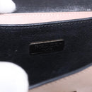 PRADA Shoulder Bag Saffiano leather Beige Silver Auth ka4901V-17