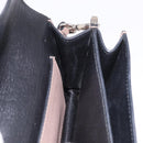 PRADA Shoulder Bag Saffiano leather Beige Silver Auth ka4901V-22