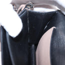 PRADA Shoulder Bag Saffiano leather Beige Silver Auth ka4901V-23