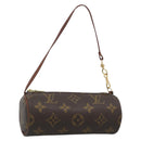LOUIS VUITTON Monogram Papillon Pouch LV Auth ka4902-1