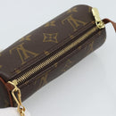 LOUIS VUITTON Monogram Papillon Pouch LV Auth ka4902-6