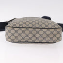 GUCCI GG Supreme Shoulder Bag PVC Navy Silver 201448 Auth ka4904-6