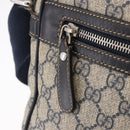 GUCCI GG Supreme Shoulder Bag PVC Navy Silver 201448 Auth ka4904-19