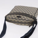 GUCCI GG Supreme Shoulder Bag PVC Navy Silver 201448 Auth ka4904-7