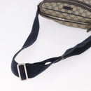 GUCCI GG Supreme Shoulder Bag PVC Navy Silver 201448 Auth ka4904-8