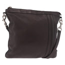 GUCCI Shoulder Bag Leather Brown Silver 233329 Auth ka4905-1