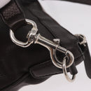 GUCCI Shoulder Bag Leather Brown Silver 233329 Auth ka4905-14