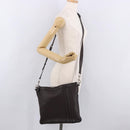 GUCCI Shoulder Bag Leather Brown Silver 233329 Auth ka4905-24