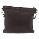 GUCCI Shoulder Bag Leather Brown Silver 233329 Auth ka4905-3