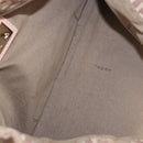 FENDI Zucchino Canvas Hand Bag Beige Gold Auth ka4906-10
