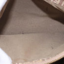 FENDI Zucchino Canvas Hand Bag Beige Gold Auth ka4906-21