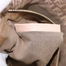 FENDI Zucchino Canvas Hand Bag Beige Gold Auth ka4906-12