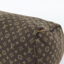 LOUIS VUITTON Monogram Mini Lin Speedy 30 Bag Brown Ebene M95224 LV Auth ka4907-14