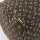 LOUIS VUITTON Monogram Mini Lin Speedy 30 Bag Brown Ebene M95224 LV Auth ka4907-9